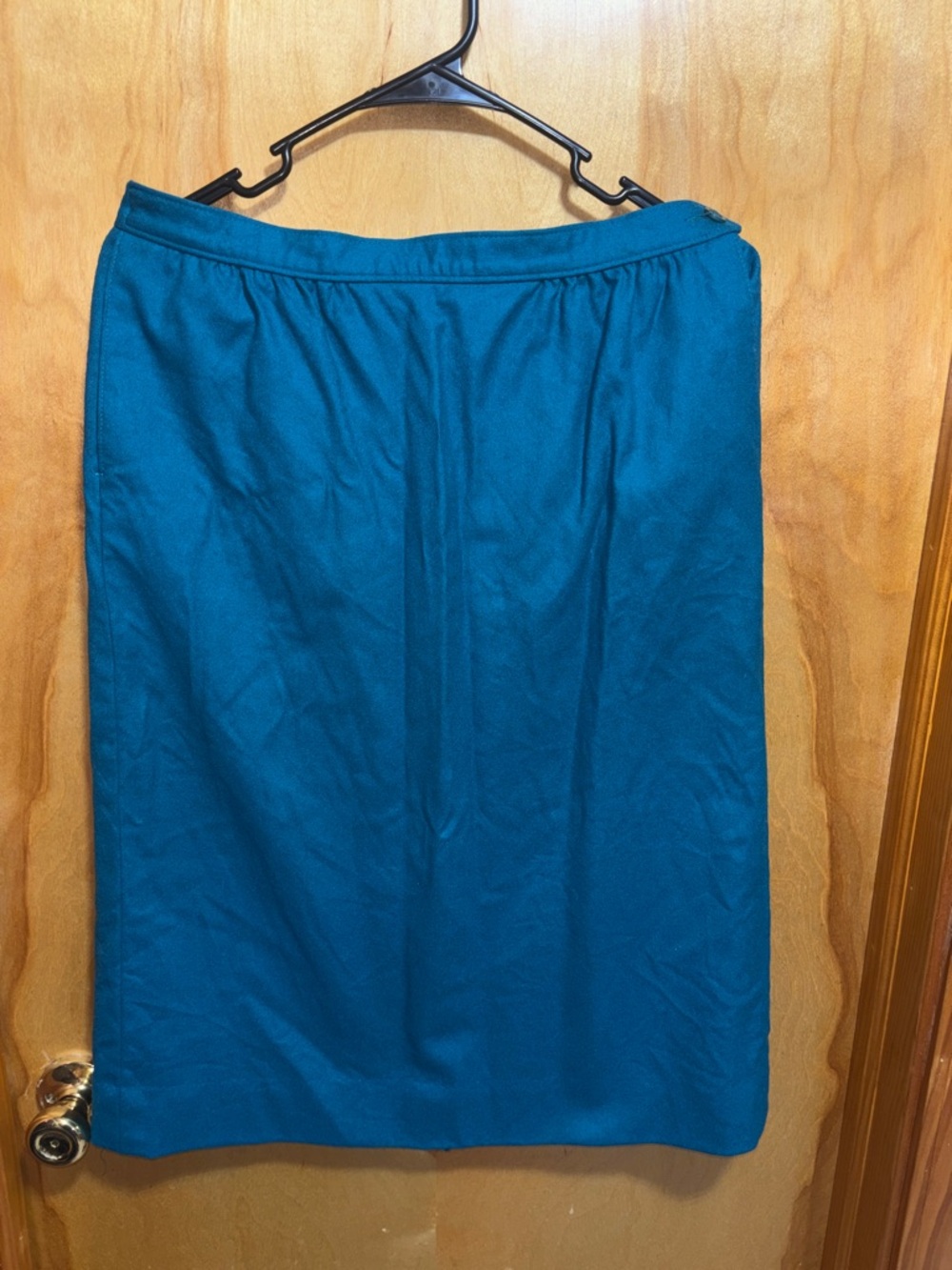 Pendleton Teal Pencil Skirt